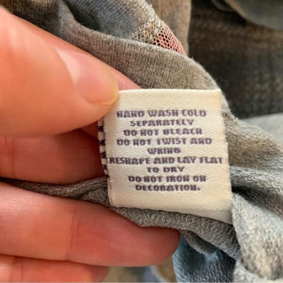 Pinc Gray Hoodie Sweatshirt with Pink Mesh & Sequin Hearts Size 4 - Picture 5 of 5